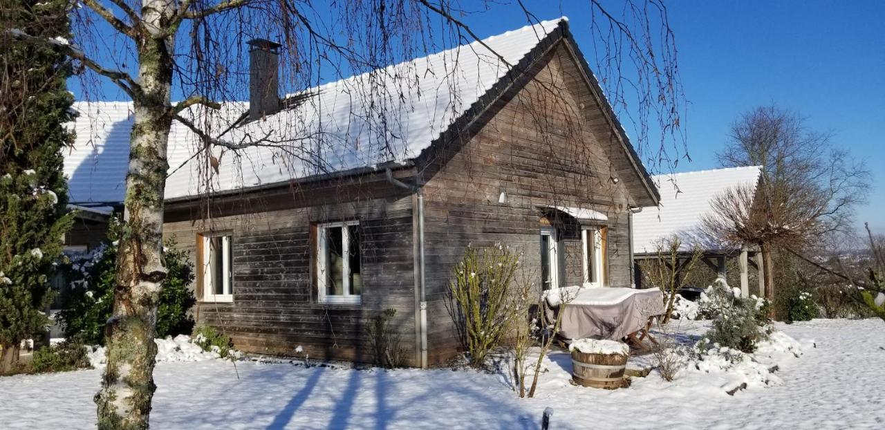Gite De La Tuillere, Maison Contemporaine En Bois Avec Vue Et Piscine Saint-Aulaire Kültér fotó